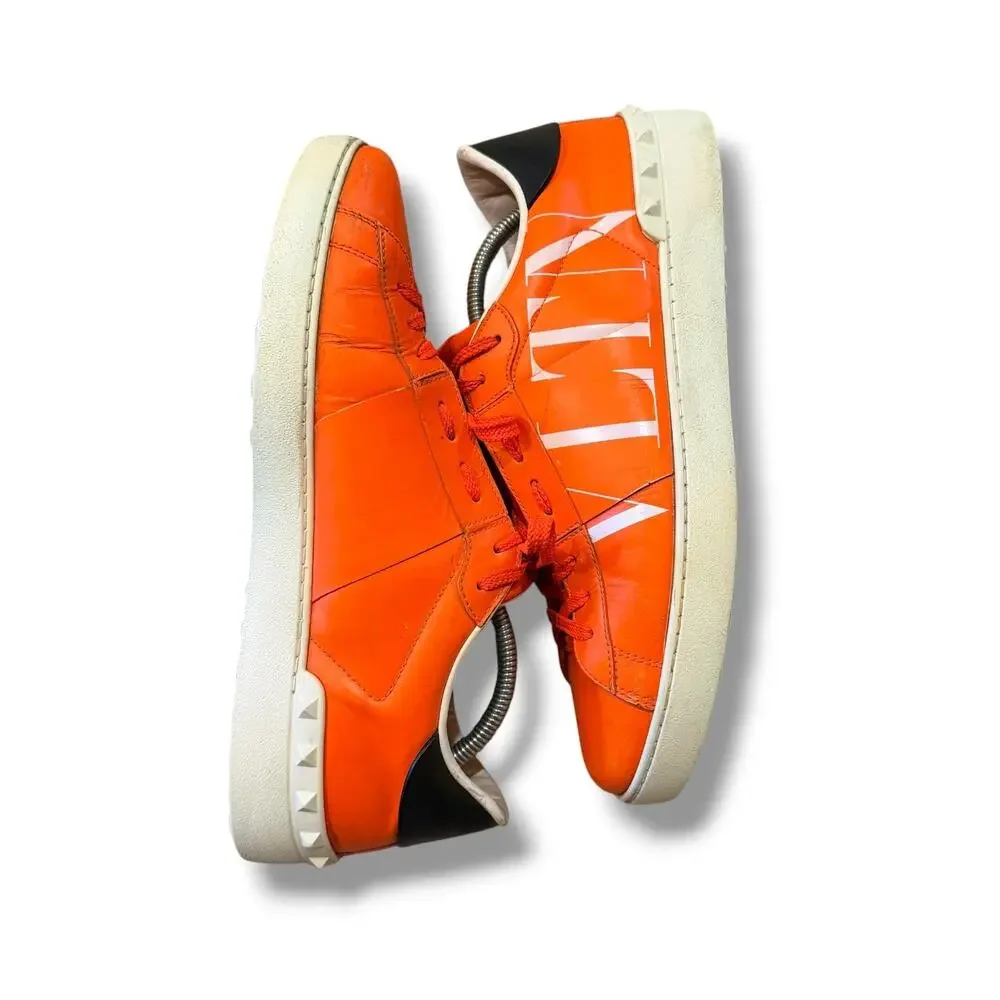 Valentino Garavani VLTN Open Fluorescent Sneakers ‘Orange’ | Size 45EU(12US)